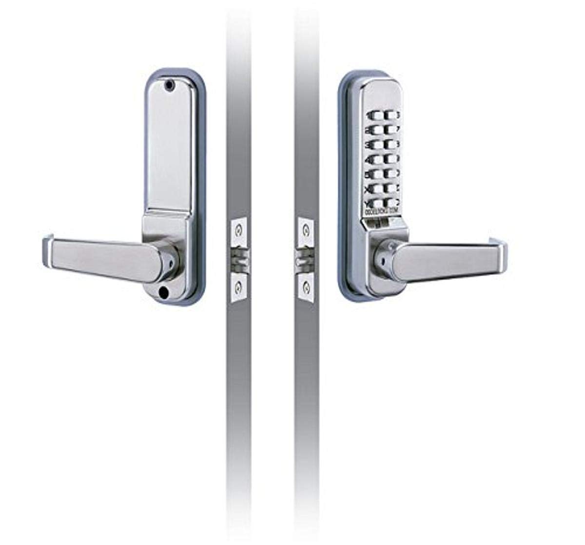 Black Friday - 80% OFF CODELOCKS CL415 Codelock with Entry and Exit Lever with Passage Set, 2 3/4" Latch Bolt