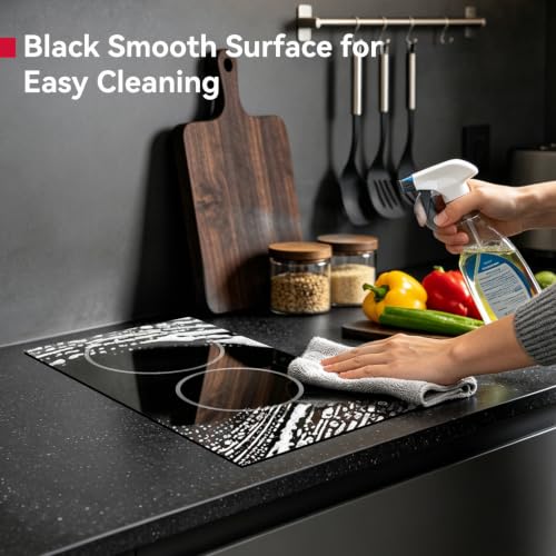 Image of GASLAND 12 Inch Electric Cooktop 2 Burner ETL Certified, 3000W Built-in Electric Radiant Glass Stove Top with 16 Power Levels, 220V Ceramic Hob, Keep Warm, Slide Touch Control & Timer