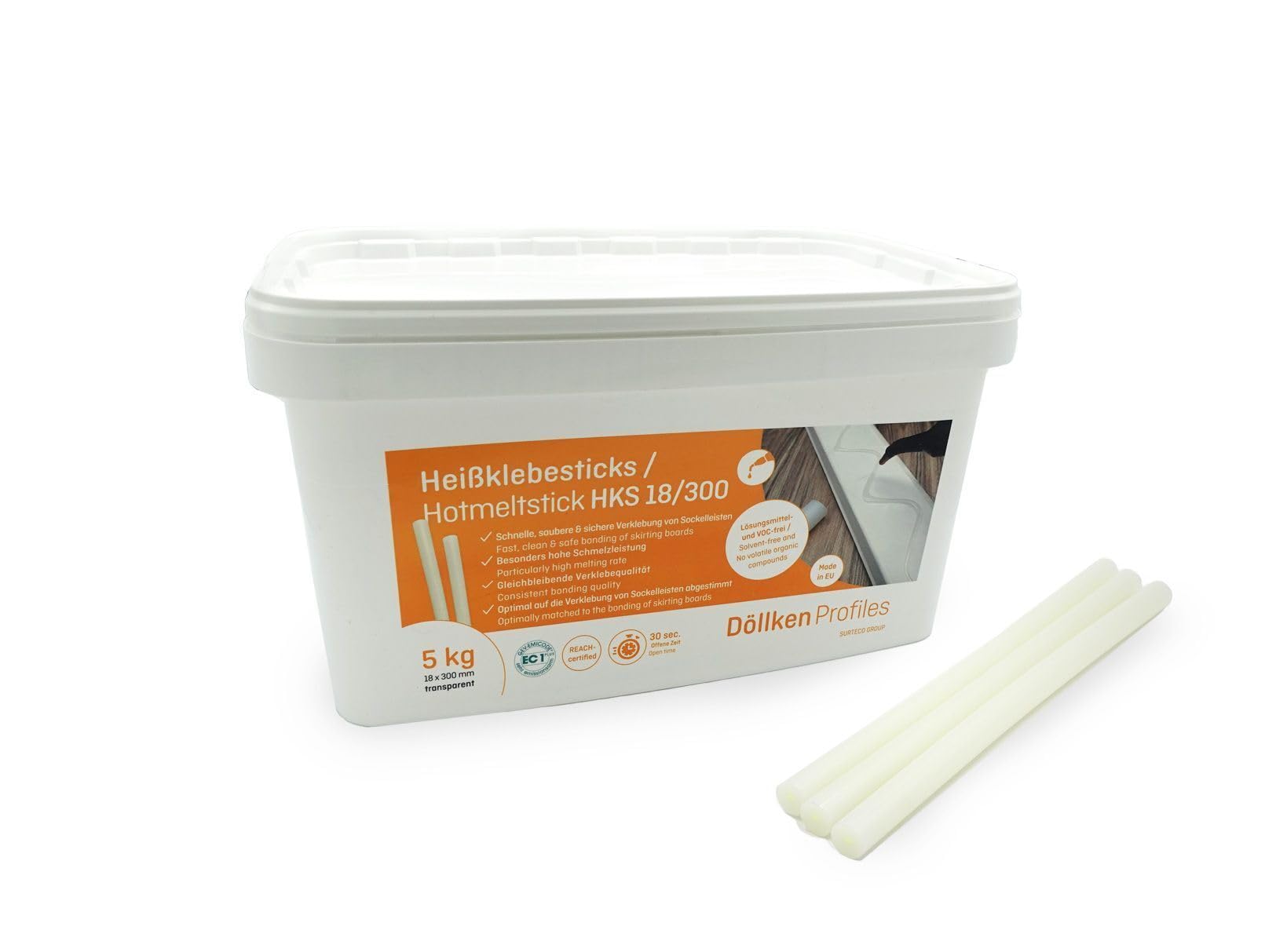 Döllken Heißschmelzkleber HKS 18/300 transparent 5Kg