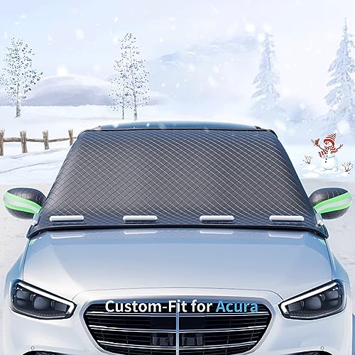Sawuaa Custom Fit Acura Windshield Snow Covers, 8 Layers Waterproof Windproof Protection, Frost...