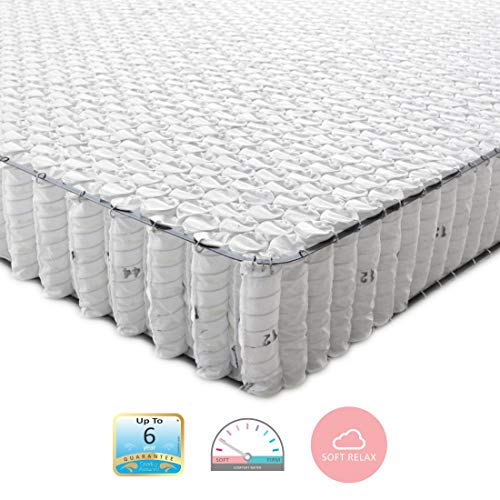 Image of Sleep SPA Ortho Pocket with SrtX Technology 6 inch Queen Size Pocket Spring Mattress for Hotel Like Comfort |for Soft Sleepers |with 5 Year Warranty (L x W: 72 inch x 60 inch)