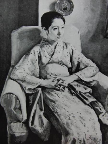 小磯良平「Ｔ嬢の像１９２６年」希少画集画、新品額付、状態良好 Amazon.co.jp: 小磯良平「T嬢の像1926年」画集画、額付