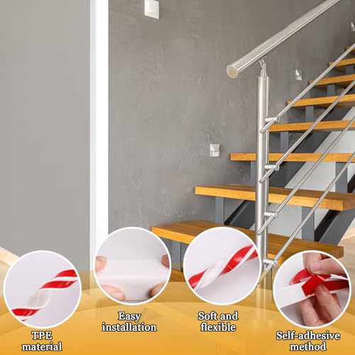 Wall Corner Protector Self-Adhesive Flexible – Durable Rubber, Furniture Edge Guard, Easy to Install, White, Prevents Wall Damage, Ideal for Home or Office Use - Image 6