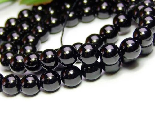 Amazon | g3-1583A 1粒 5A級 6mm ブラックスピネル 天然石