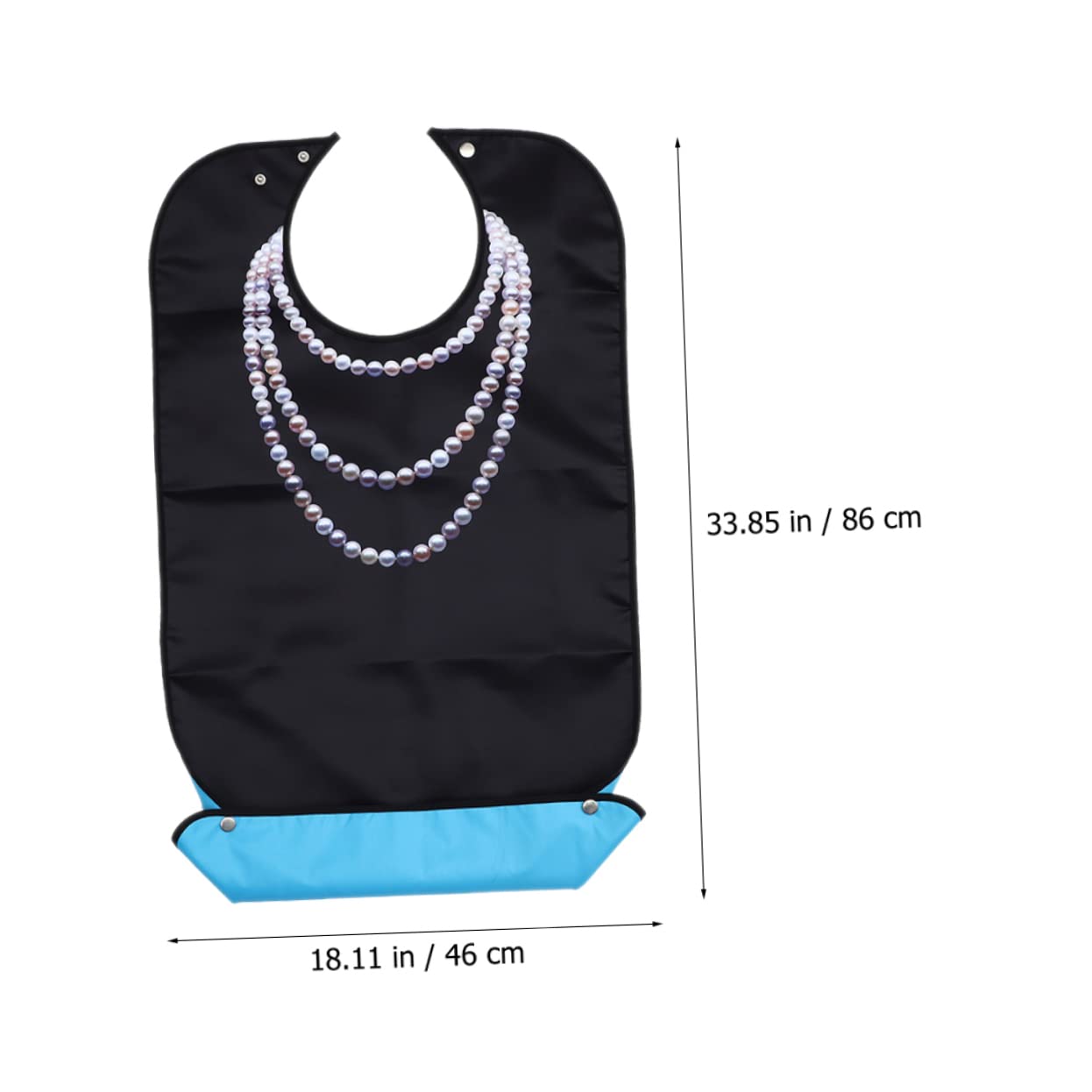FRCOLOR Babero Reutilizable para Adultos Diseño Ergonómico, 3 Piezas, Protector de Ropa para Comidas Hogar