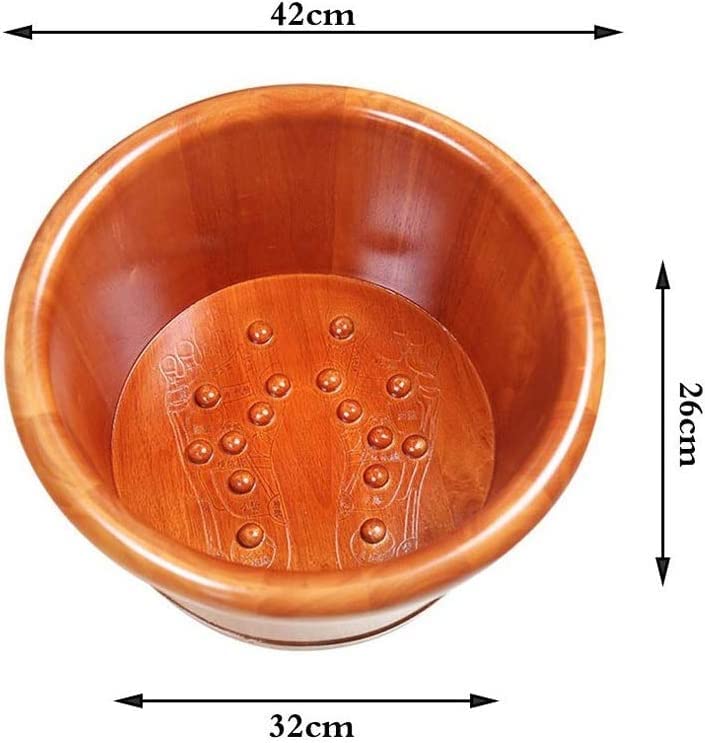 Spa de pies en madera maciza 26 cm miniatura 3