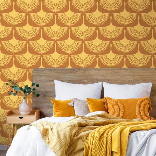 Papel pintado de grulla para tapar imperfecciones sin usar pegamento 8