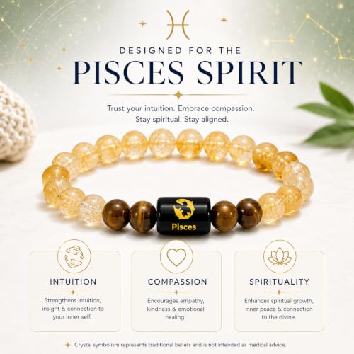 Image of Zodiac Crystal Bracelet for Men & Women