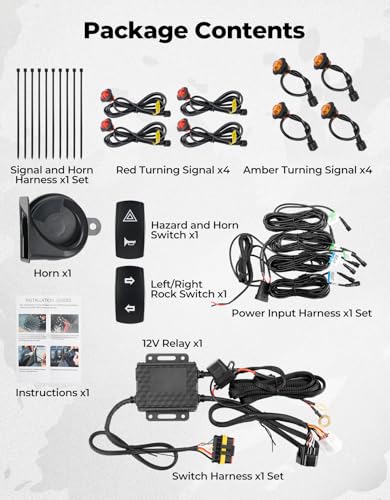 Kit clignotants pour VUTT ATV解决越野无信号灯痛点 预线束带喇叭 - 7
