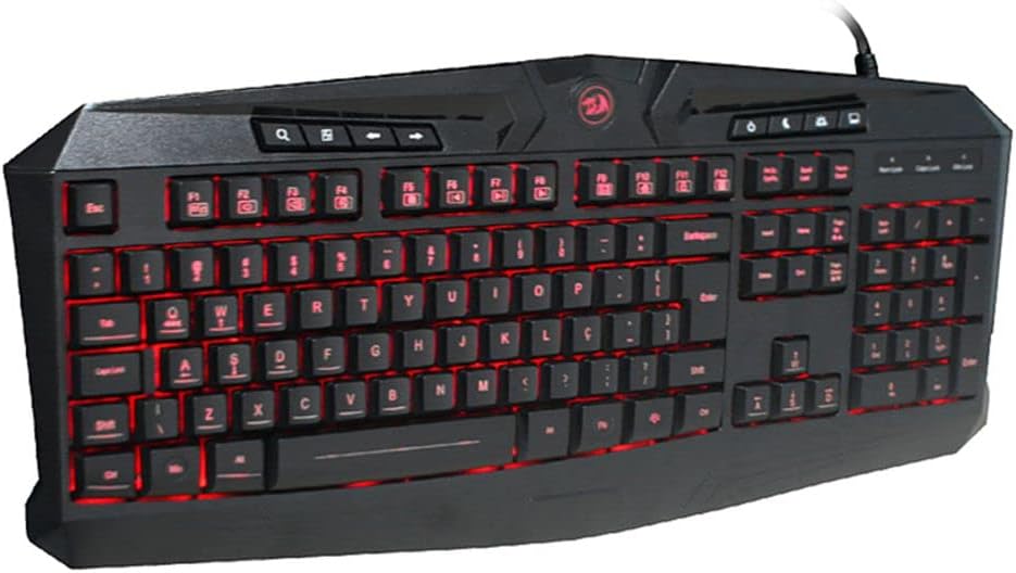 Redragon K503 PC Gaming Keyboard, Wired, Multimedia Keys, Silent USB Keyboard with Wrist Rest for Windows PC Games (RGB LED Backlit with Macro Recording)