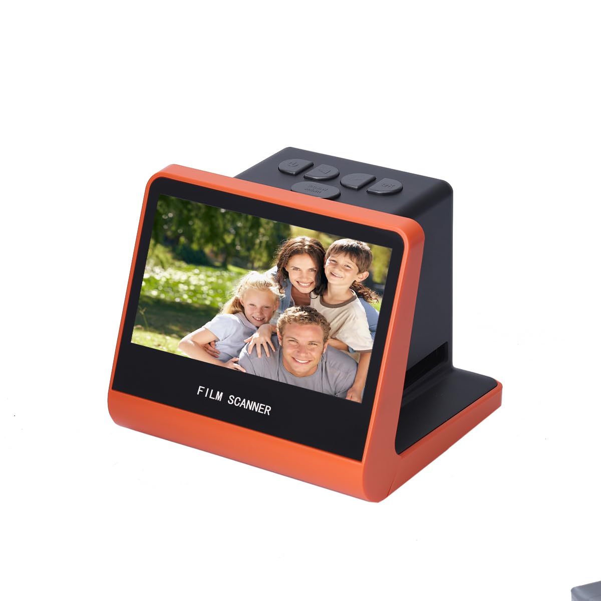 Goshyda Scanner de Film Numérique, Scanner de Diapositives de Film Numérique 22 MP, écran HD de 5 Pouces, Mémoire Intégrée de 16 Go, pour Convertir 135 126 110 Films Super8 en JPEG (Prise UE)