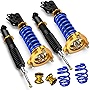 MOSTPLUS Lowering Coilovers Struts Compatible with FD1 FD2 FD7 FA1 FG1 FG2 FA5 2006-2011 Honda Civic EX LX Si Sedan / Acura CSX Suspensions Shock Struts Height Adjustable (Set of 4)