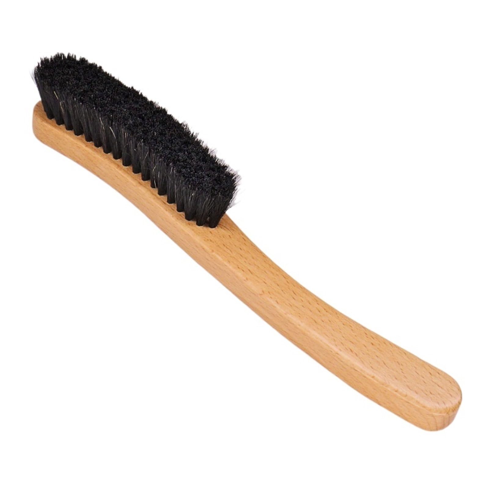 MQPALZKD Horsehair Brush Shoe Polish Hair Long Handle Soft