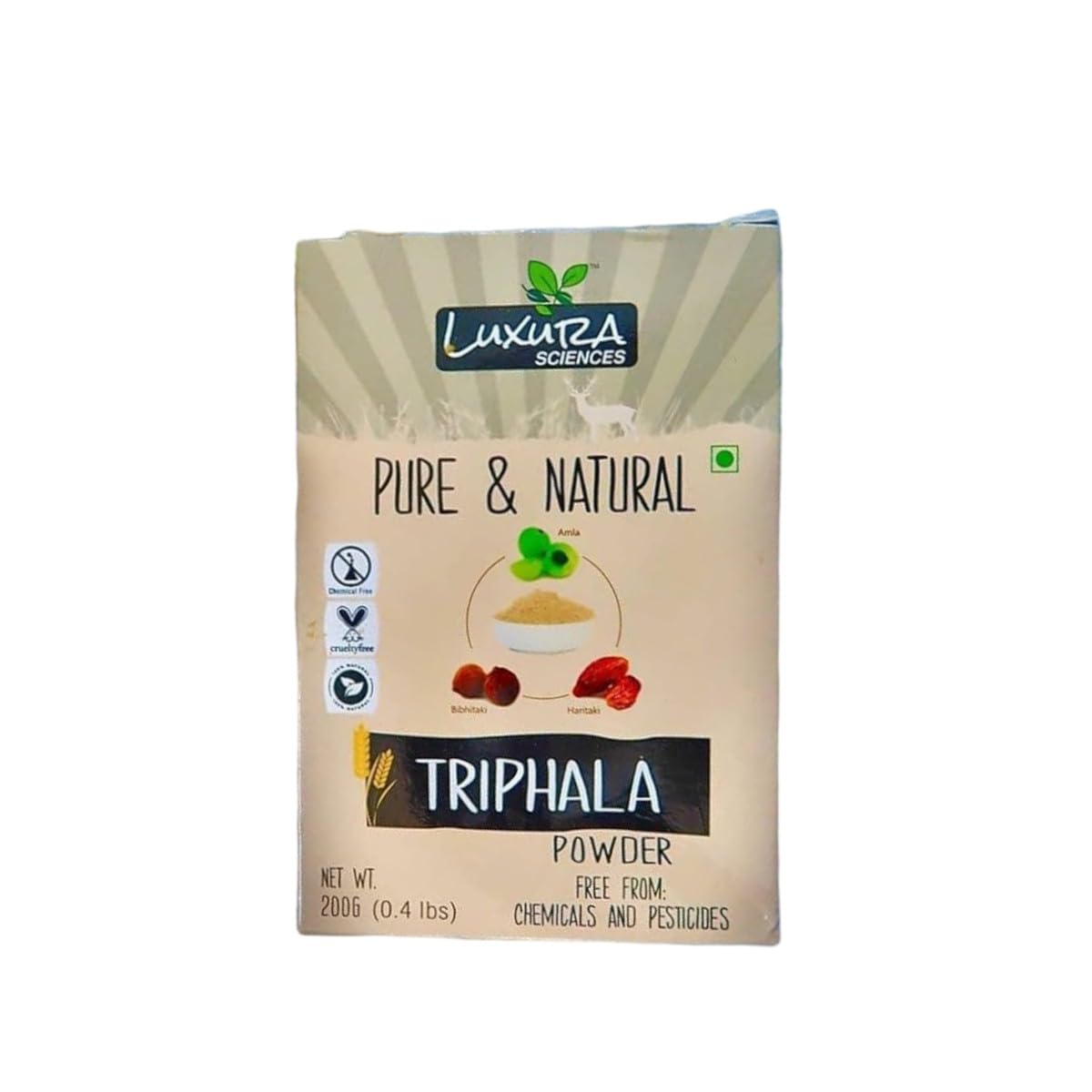 LUXURA SCIENCES Organic Triphala Powder 200 Gms- Balancing for Detoxification & Rejuvenation (200 g) (B07X2QBS6X) Amazon Price History, Amazon Price Tracker