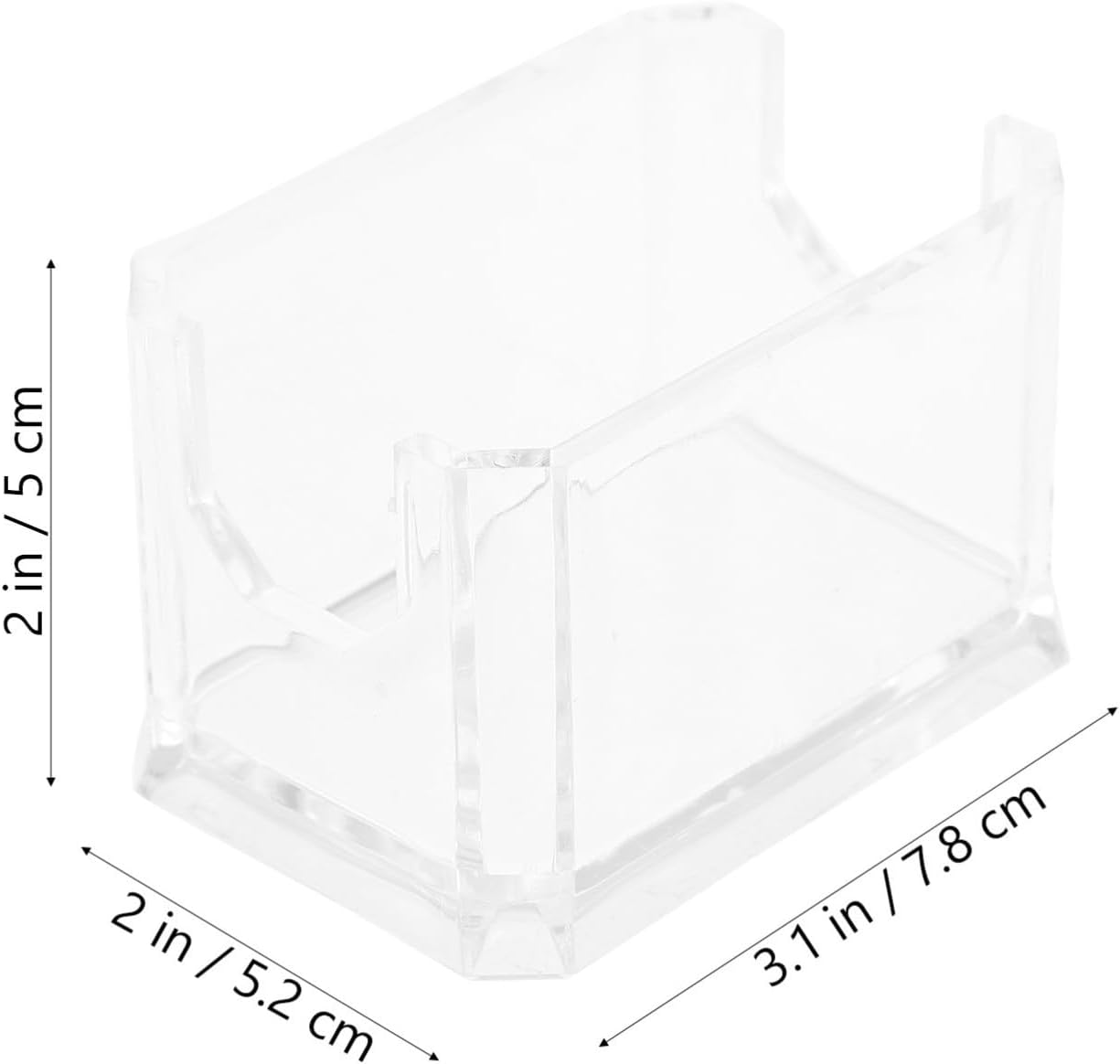2pcs Acrylic Sugar Packet Box with High Hardness and Multiple Purposes, Square Tea Bag Organizer Container for Home and Housewarming Use