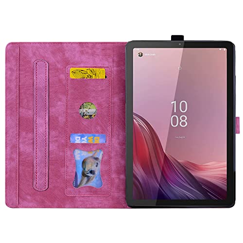 Rosbtib Case for Lenovo Tab M9 HD 9 Inch (TB-310FU) PU Leather Flip Case Stand TPU Cover Protective Case with Card Slot for Lenovo Tab M9 2023 - Image 3
