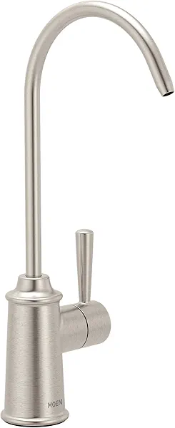 Moen Sip Spot Resist Stainless Traditional Drinking Water Beverage Faucet with Optional Filtration System, F7600SRS