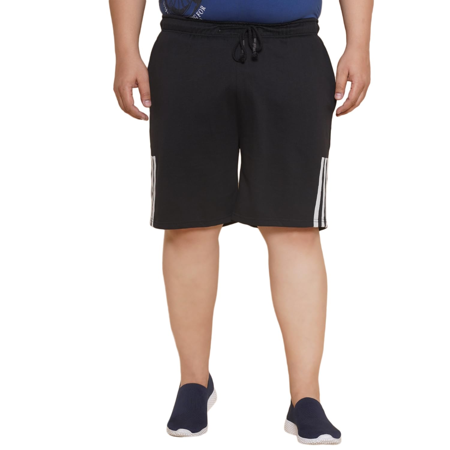 john pride Plus Size Men Regular Fit Knee Length Black Shorts (JPSOK13009_Black)-picture-13