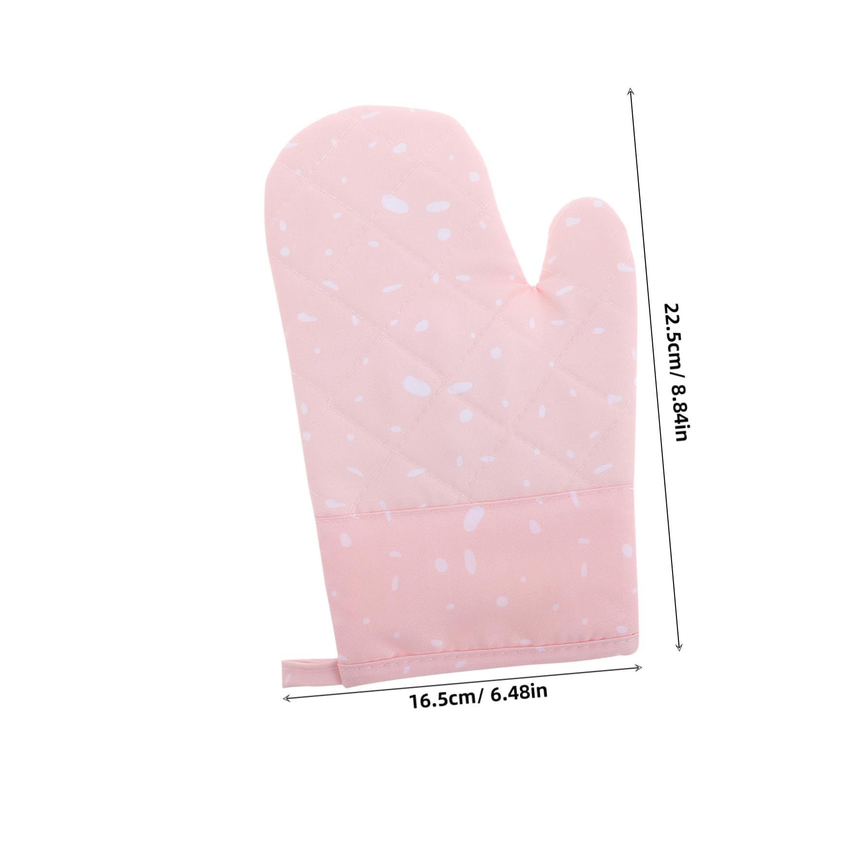 Cabilock 2pcs Heat Resistant Oven Mitts Baking Silicone Gloves for Kitchen Heat Proof Mittens Non-Slip Grip