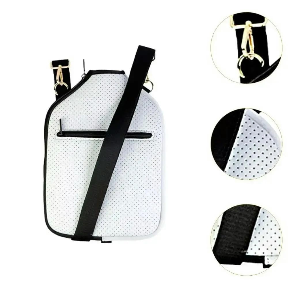 JCVBN duża pojemność Pickleball torba crossbody zapięcie na zamek błyskawiczny wodoodporna osłona wiosła pickleball regulowany pasek profesjonalny