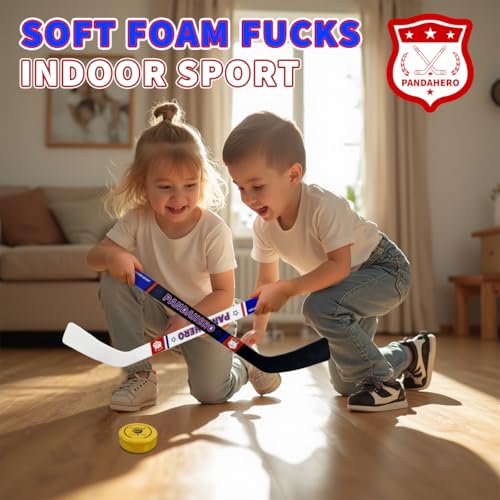 image for Pandahero Soft Foam Hockey Pucks Gifts for Kids - Set of 6 Indoor Knee