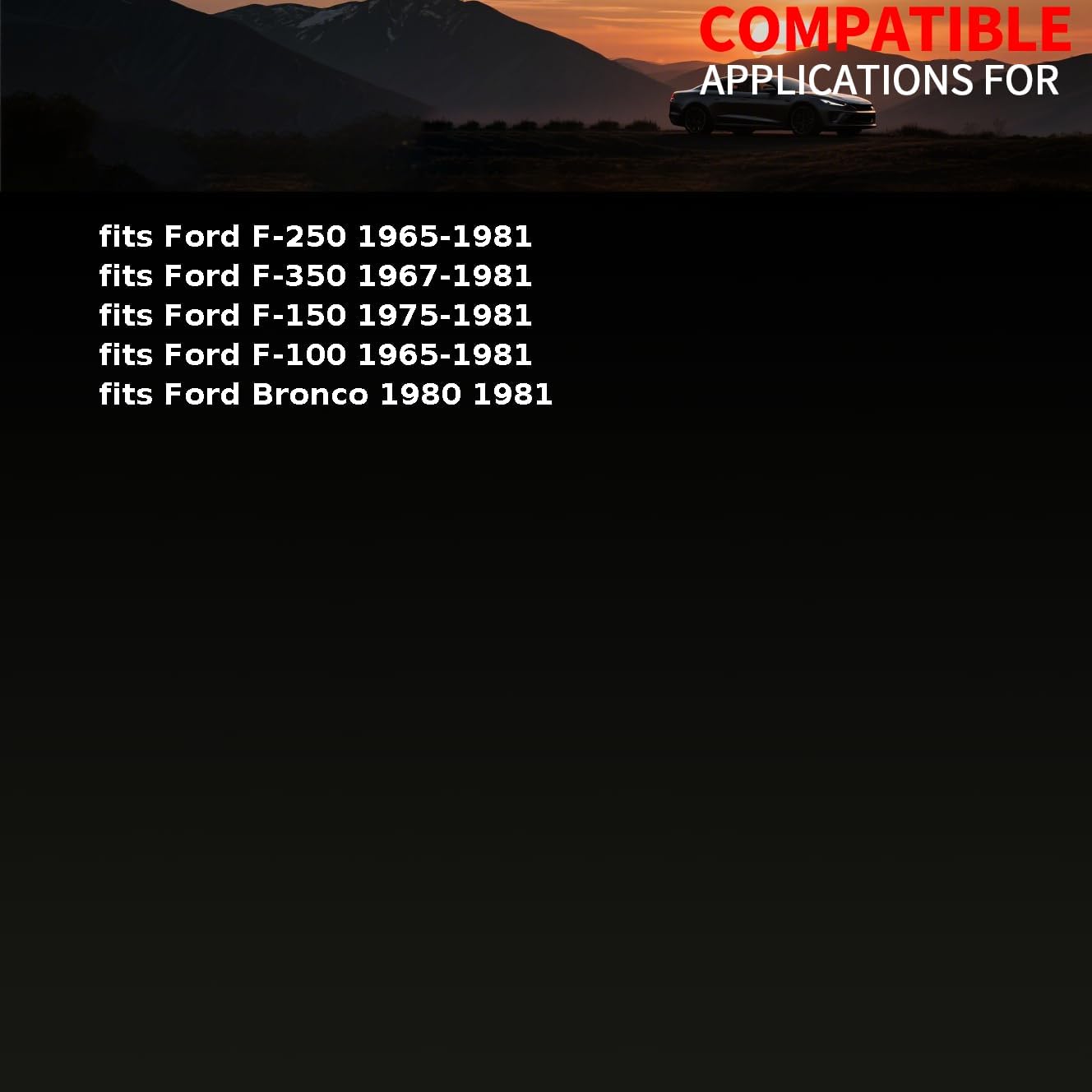 Radius Arm Bushing Kit Front fits Ford F-150,F-250,F-350,Bronco,F-100 1965 1966 1967 1968 1969 1970 1971 1972 1973 1974 1975 1976 1977 1978 1979 1980 1981 1 x