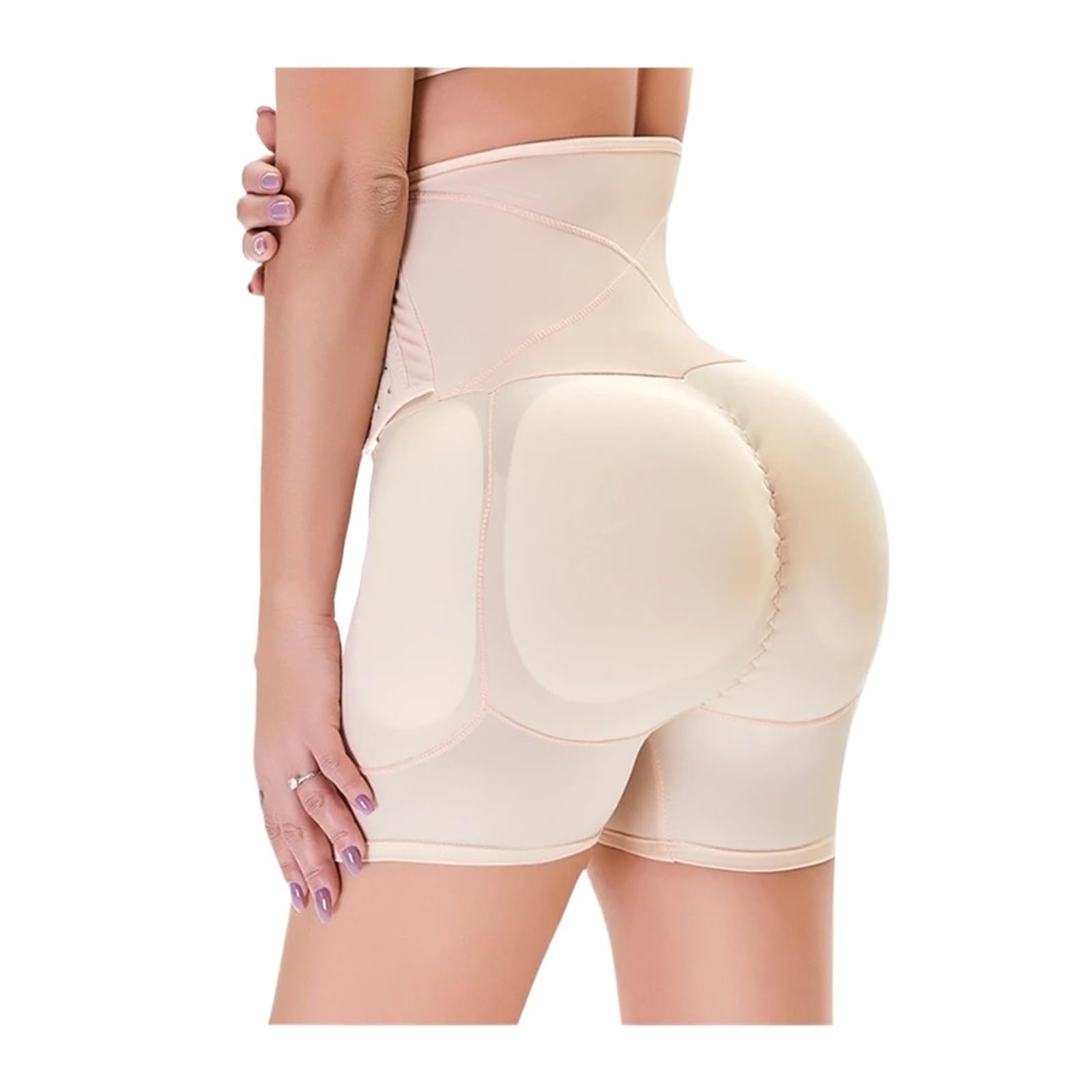 Fajas Reductoras Mujer Faja Moldeadora for Mujer, Control Firme, sin Costuras, Acolchada, Adelgazante de Muslos, Cintura Alta, Almohadillas for Caderas, realzador de glúteos