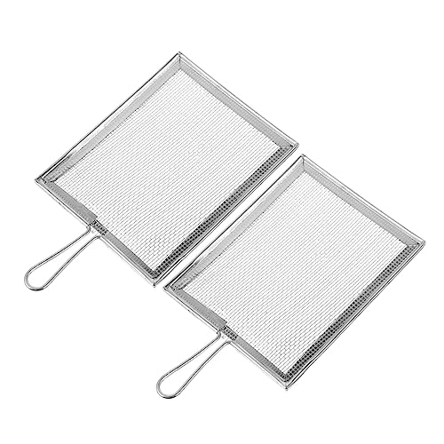 SEWACC 2piezas Tamices Cuadrados para Arcilla Materiales de Filtro para Escultura de Lodo Herramientas de Arcilla para Modelado