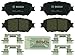 BOSCH BC908 QuietCast Premium Ceramic Disc Brake Pad Set - Compatible with Select Lexus GS300, IS250; Toyota Camry; FRONT