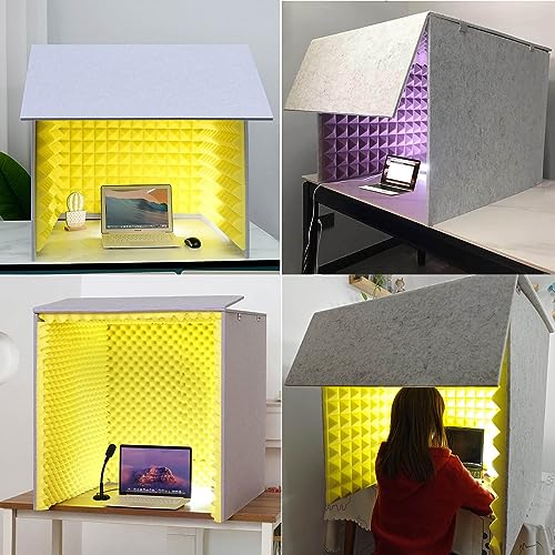 Cabina portátil de grabación vocal, cabina de aislamiento de sonido 80x80x80 cm, para estudio en casa, música y podcasting miniatura 7