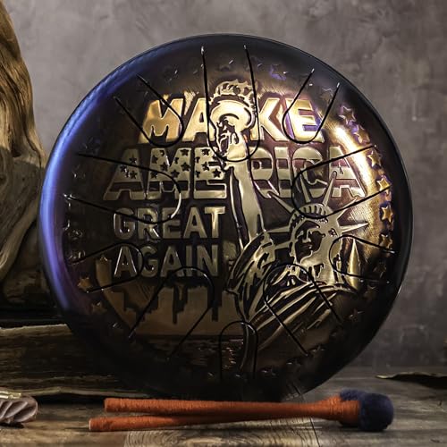 Steel Tongue Drum MAGA 12" percusión artesanal 10 notas miniatura 5