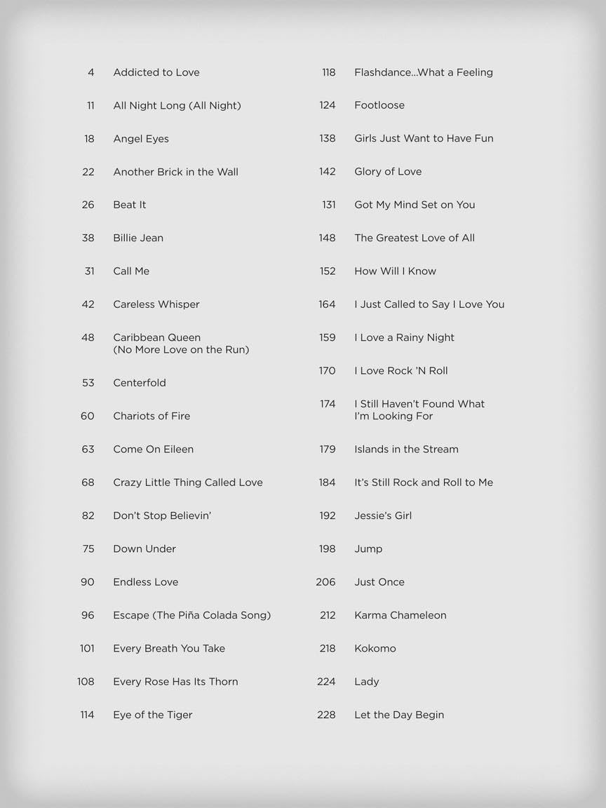 Songs of the 1980s - The New Decade Series with Online Backing Tracks | Piano, Vocal, Guitar Songbook | Over 80 Iconic Hits with Sheet Music - Image 3