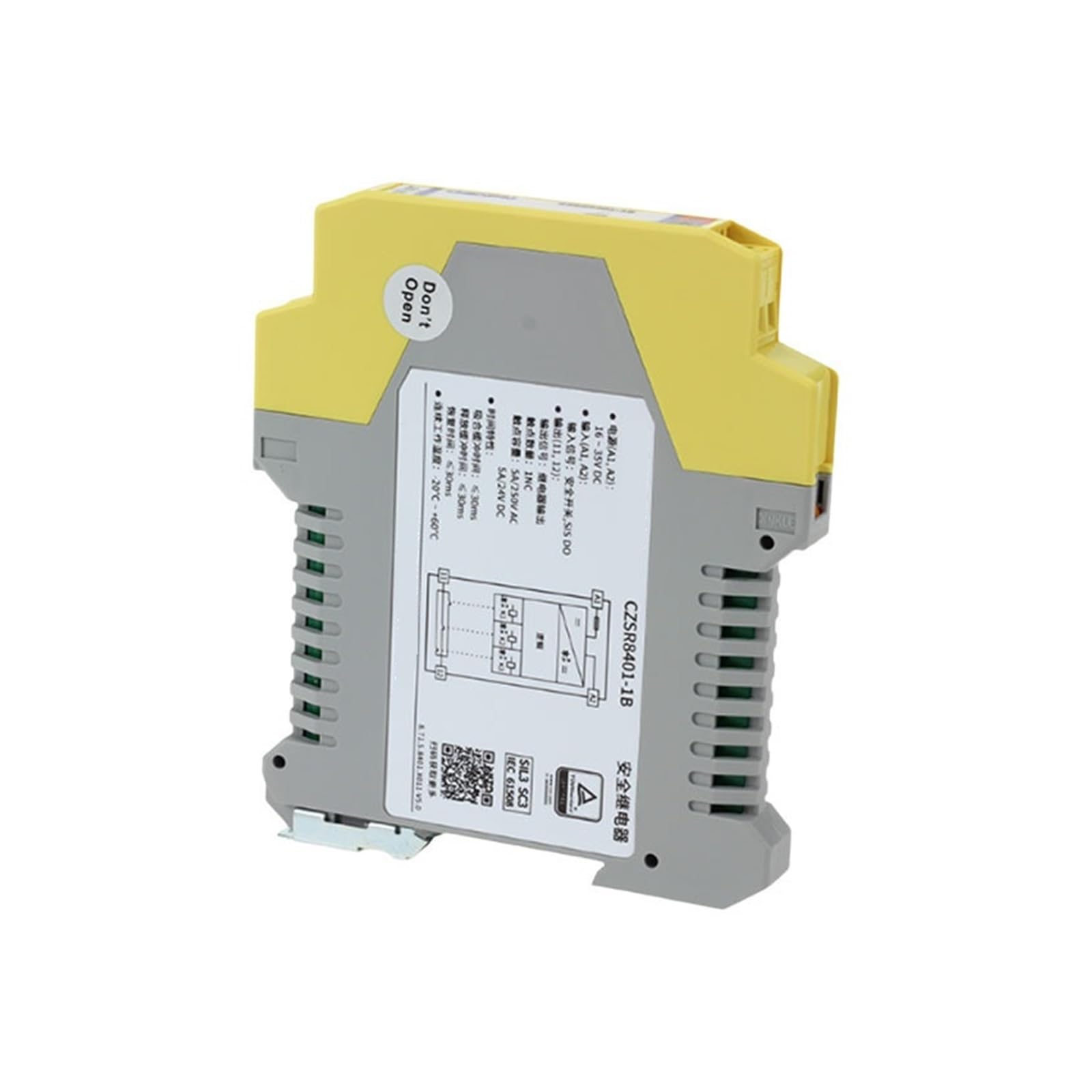Relè CZSR80 01-2A2B per segnali DO del cancello di sicurezza | Per interruttori di controllo dei cancelli di sicurezza.
