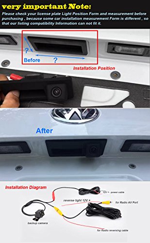 Image of Car Parking Camera Night Vision Reversing System Parking Assistance - Waterproof Trunk Handle Case Handle Reversing Camera,suitable for Mercedes Benz X204 GLK280 GLK300 GLK350 W205 W166
