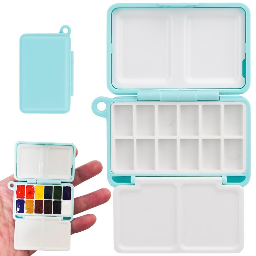 Amazon.co.jp: 水彩パレット 水彩ケース 1個セット 空の絵の具 調色