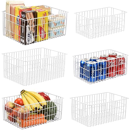Orgneas Freezer Organizer Bins, Vertical Sides Wire Freezer Baskets for Upright Freezer, Chest...