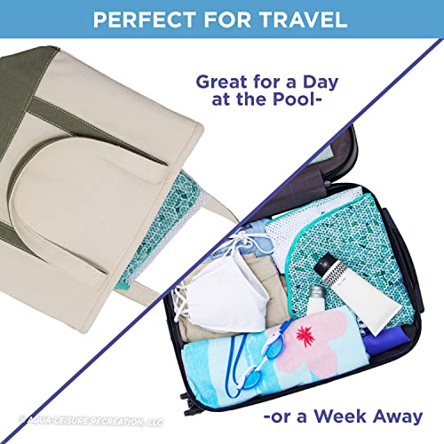 Aqua Mosaic 3-In-1 Lounge Chair, Multi-Purpose Inflatable (Chair, Drifter, Lounge) Pool Float, Aqua Blue Mosaic #TOP4