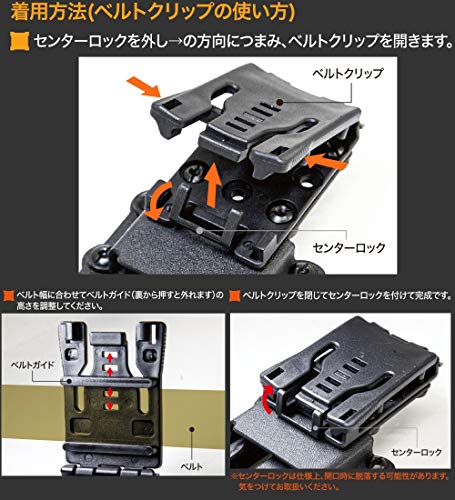 (DRESS) ディノグリップ 専用 カイデックスホルダー 魚掴み フィッシュグリップ, ブラック フリー 6枚目