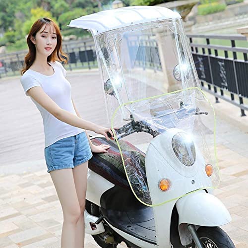 LIEOWYD Electric Motorcycle Sunshade Cover, Scooter Umbrella Mobility Rain Cover Waterproof, Battery Car Canopy Umbrella Cover