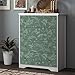 Heroad Peel and Stick Wallpaper Boho Floral Contact Paper Sage Green Leaf Wallpaper for Cabinets Waterproof Removable Self Adhesive Wall Paper for Bedroom Bathroom Decor Vinyl Roll 17.3''x78.7''