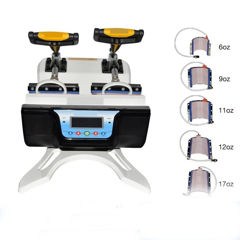ST-510 5 W 1 Combo Dwuśrodkowa maszyna Maszyna do drukowania MUP Drukarka Sublimacja dla 6Z / 9oz / 11oz / 12oz / kubek