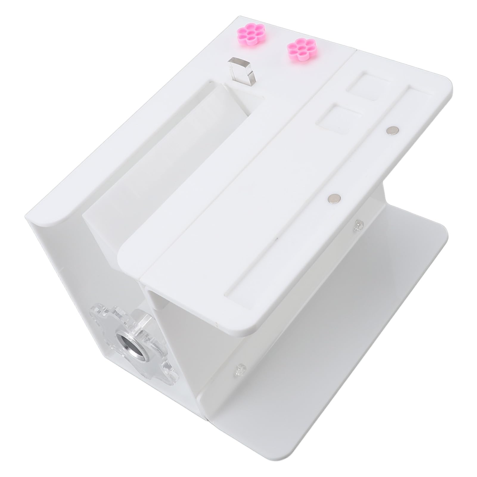 Generic Maszyna do Kwitnienia Rzęs Premium Separator Rzęs Automatyczne Narzędzie do Kwitnienia dla Profesjonalnych Salonów Kosmetycznych Akryl 17,5x14x12,4cm (WHITE)