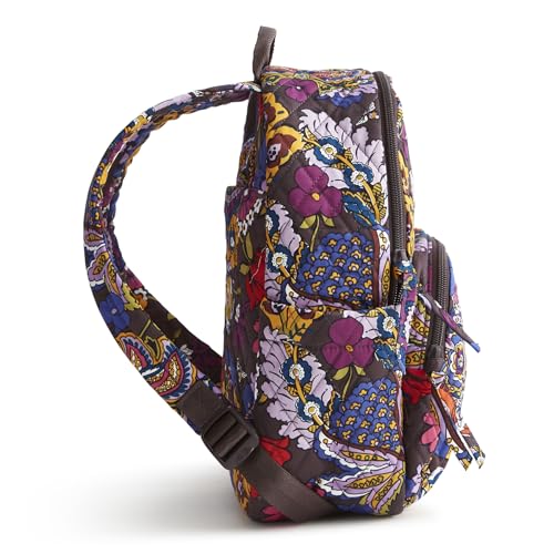 Vera Bradley Women's Cotton Small Banbury Backpack, Colorful Bouquet, One Size - Image 6