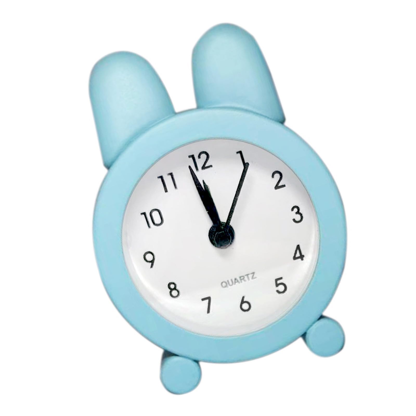 jiahesuw Adorable Bunnys Alarm Clock Bedsides Clock for Kids and Adults with Simple and Digital Display