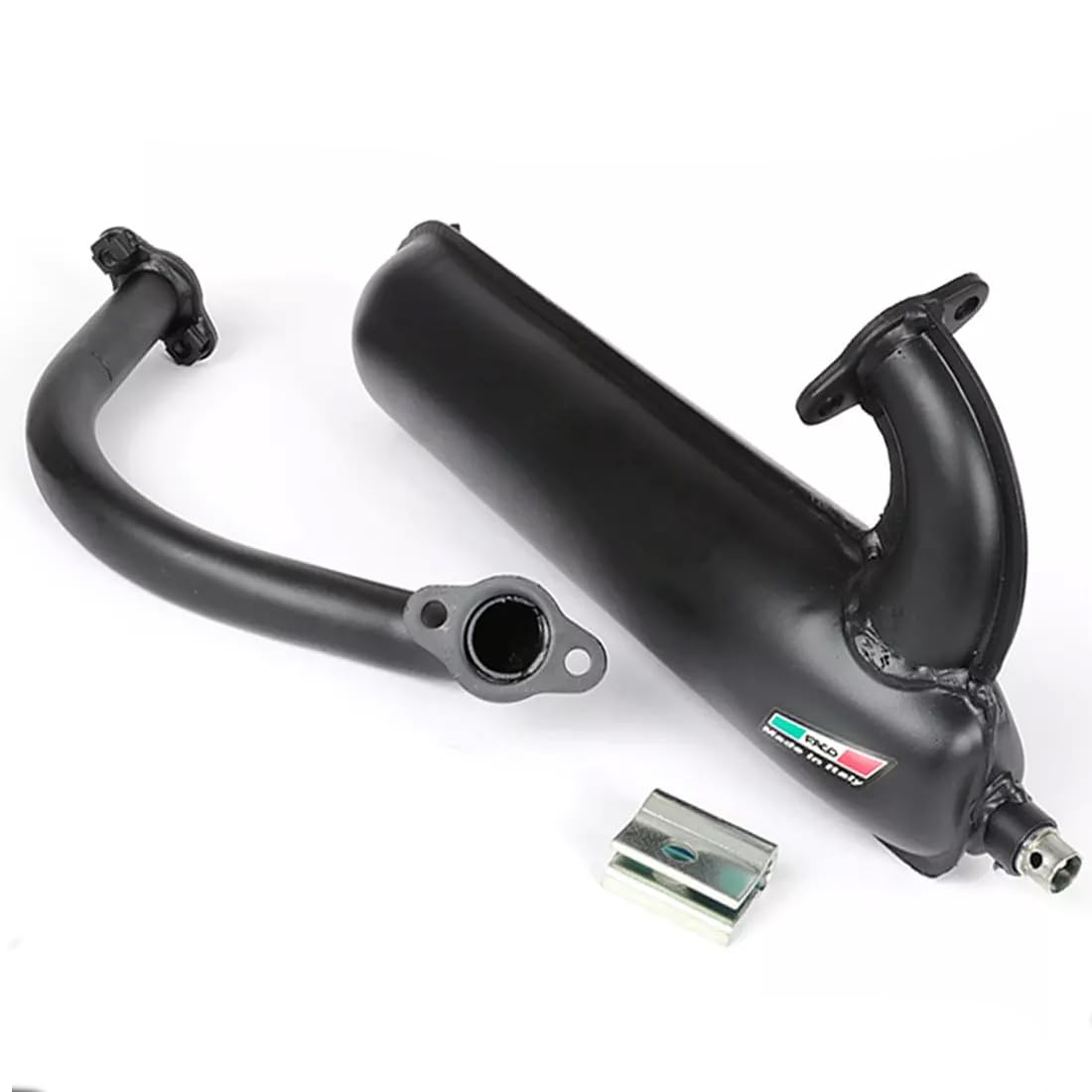 MARMITTA SCARICO FA.CO SILURO COMPATIBILE PER VESPA 50 FL V5N1T TIPO "BANANA" NERO
