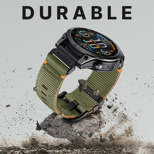 Correa compatible Garmin Fenix 8 47mm nylon 22mm miniatura 6