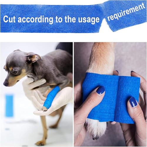 Image of A-Tape Breathable Self Adhesive Cohesive Bandage for Humans & Pets (Dogs, Cats, Birds) -Sports, Wrap, Athletic, Non Woven First Aid Medical, Wrist, Swelling (10 cm X 4.5 mtr) (Pack Of 2, Orange)