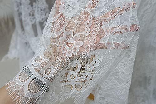 レース 3メートルのまつげのレースの生地ソフトメッシュまつげのレースのトリム DIY.装飾ミシン工芸品 レース (Color : B