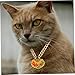 Kisangel Adjustable Pet Necklace Metal Longevity Lock Pendant and Bell for Cats and Dogs Stylish and Functional Accessory for Holiday and Festive Occasions