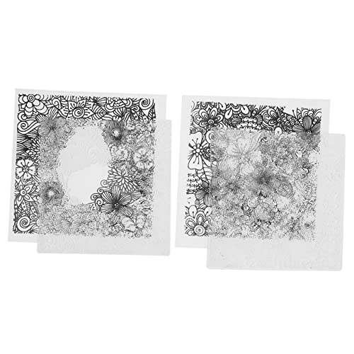 Lurrose 1 Juego Sello Transparente Sellos Infantiles Sellos Scrapbooking Sellos De Fondo Embalaje Doble Sello Artesanal De Bricolaje Sellos De Bricolaje De Silicona Abdominales 2 Piezas